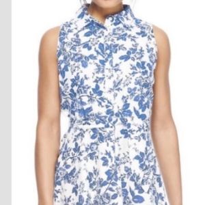 🆕 LONDON TIMES TIFF SHIRT DRESS NWT BLUE/WHITE SZ 14